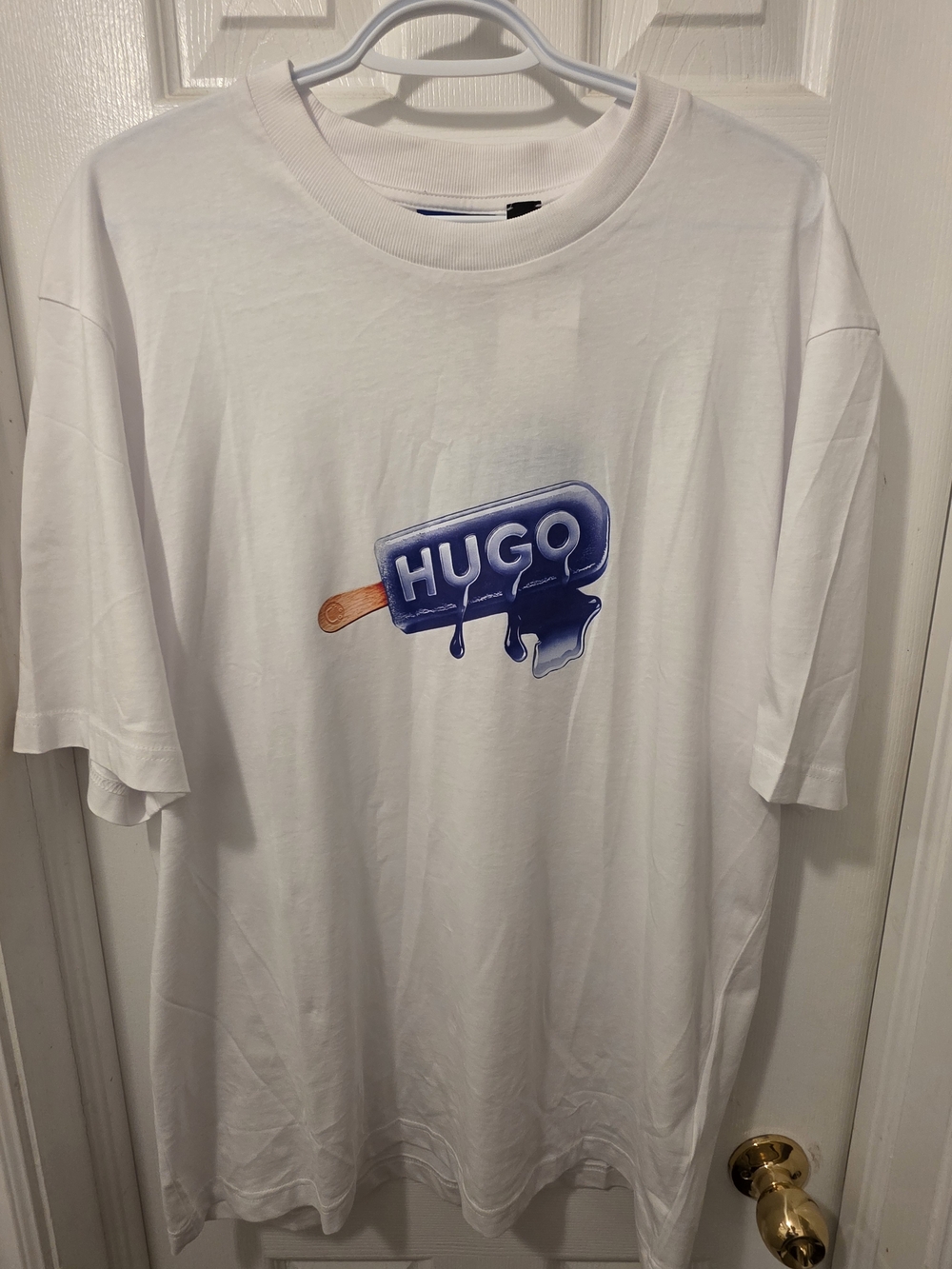 Hugo Boss Cotton-jersey T-shirt with ice-lolly artwork